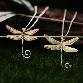 Fashion-cute-design-925-silver-dragonfly-pendant (6)